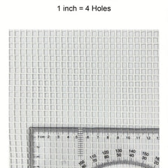 Latch Hook Rug Mesh Canvas 50x50CM DIY Pillow Carpet Making