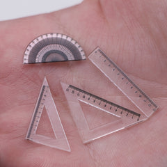 Dollhouse Plastic Ruler Model Accessories Realistic Learning Supplies