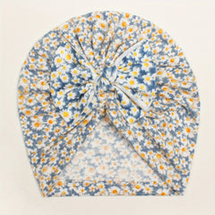 Autumn Printed Bow Baby Hat 0-3 Years Old