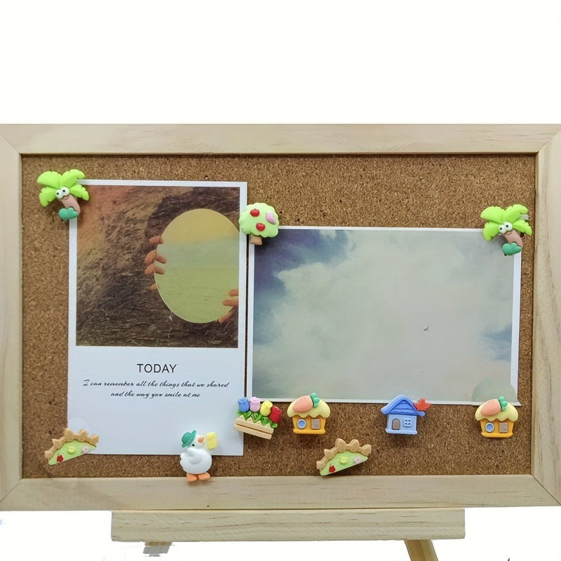 12pcs Coconut Tree Duck Road Sign Push Pins Decoration Pins