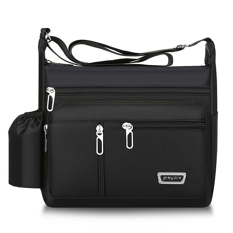 Nylon Casual Briefcase Functional Storage Organizer Messenger Bag