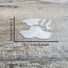 Catlove Summer Travel Hat Metal Cutting Dies DIY Craft
