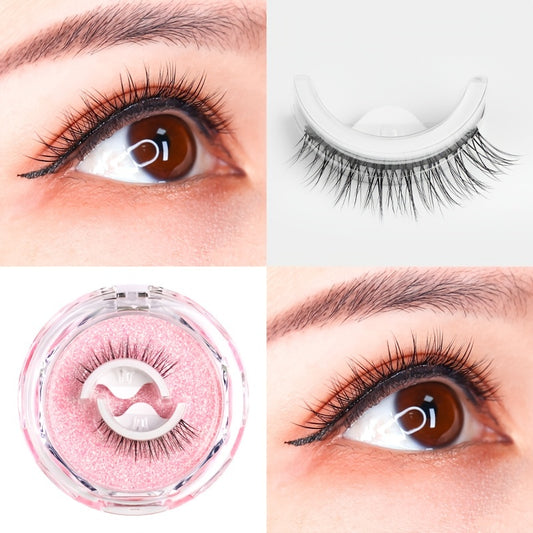 Self Adhesive False Eyelashes No Glue Needed Portable Wearing Eyelashes