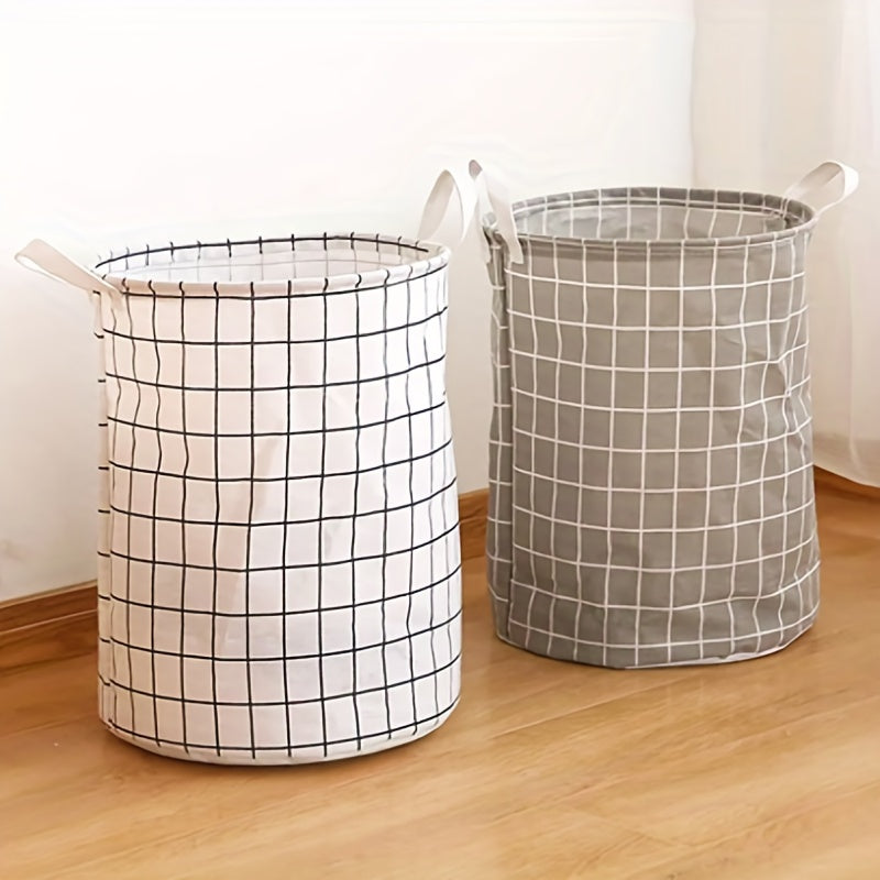 Large Foldable Fabric Laundry Basket - Convenient Clothes and Toy Storage