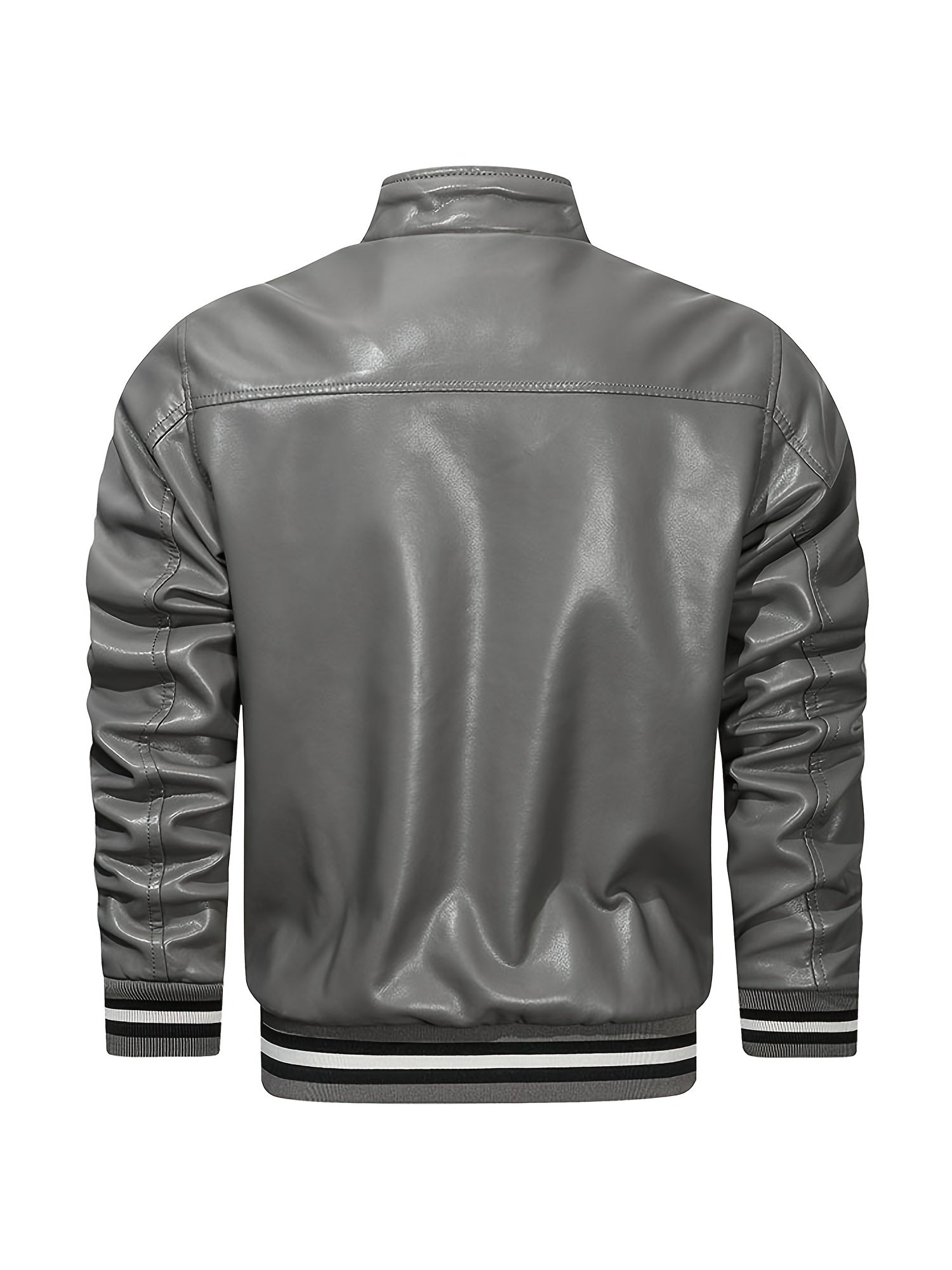 Men's Casual PU Leather Jacket for Autumn & Winter