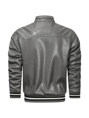 Men's Casual PU Leather Jacket for Autumn & Winter