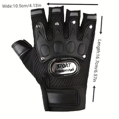 Half Finger Gloves Motorcycle Summer Fingerless Gloves Racing Riding