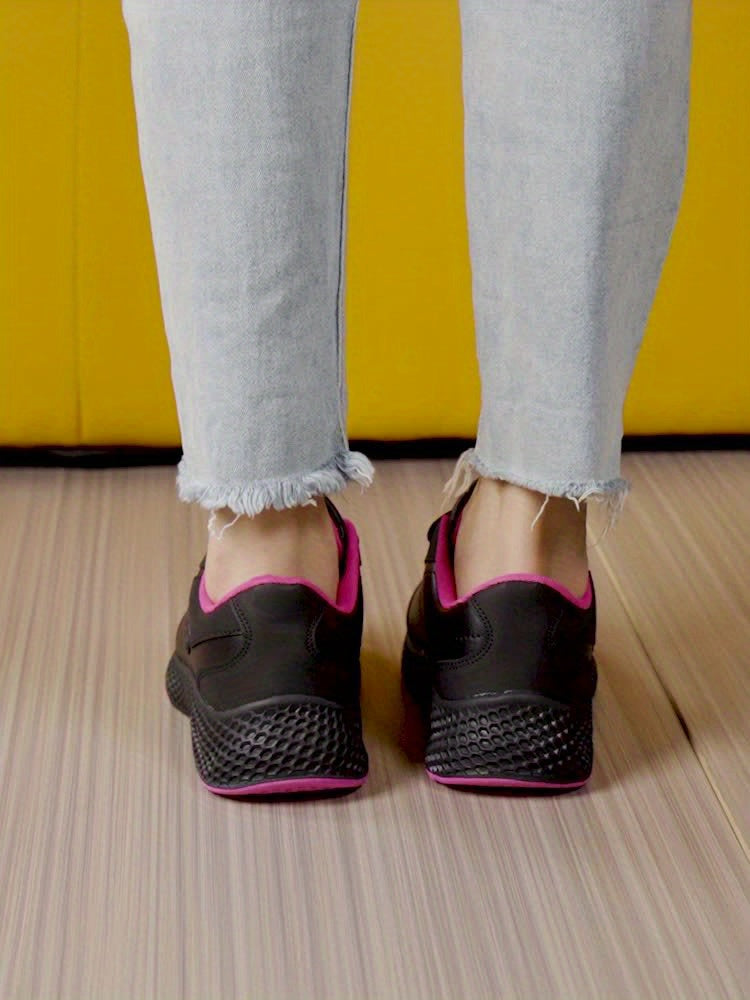 Women's Waterproof Faux Leather Running Shoes