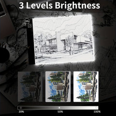 LED Light Box For Tracing Pad USB Powered Light Board