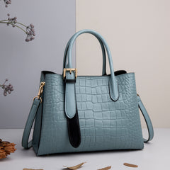 Crocodile Pattern Crossbody Bag Zipper Purse for Work