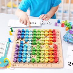 Wooden 3 in 1 Math Board Game for Kids