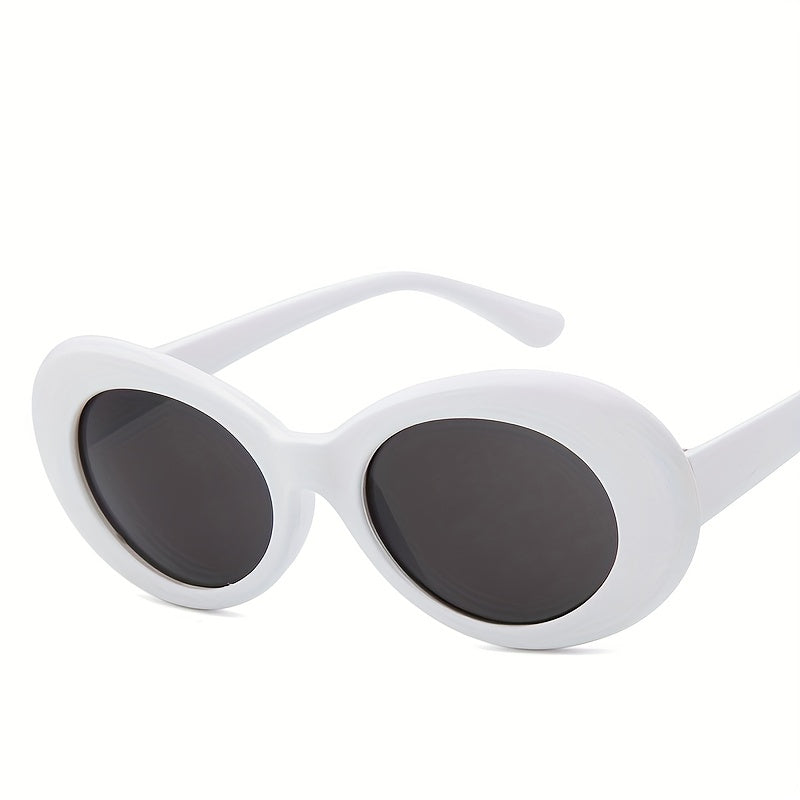 Y2K Oval Sunglasses Women Men Beach Party Club UV400
