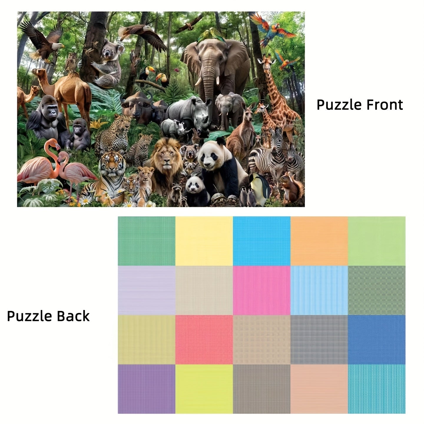 8000pcs Jigsaw Puzzle High Difficulty Animal Landscape Giant Wall Art Toy