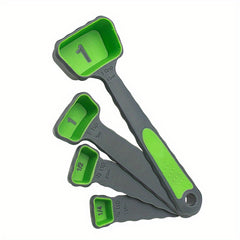 8pcs Folding Measuring Cups & Spoons Set for Coffee Milk Powder