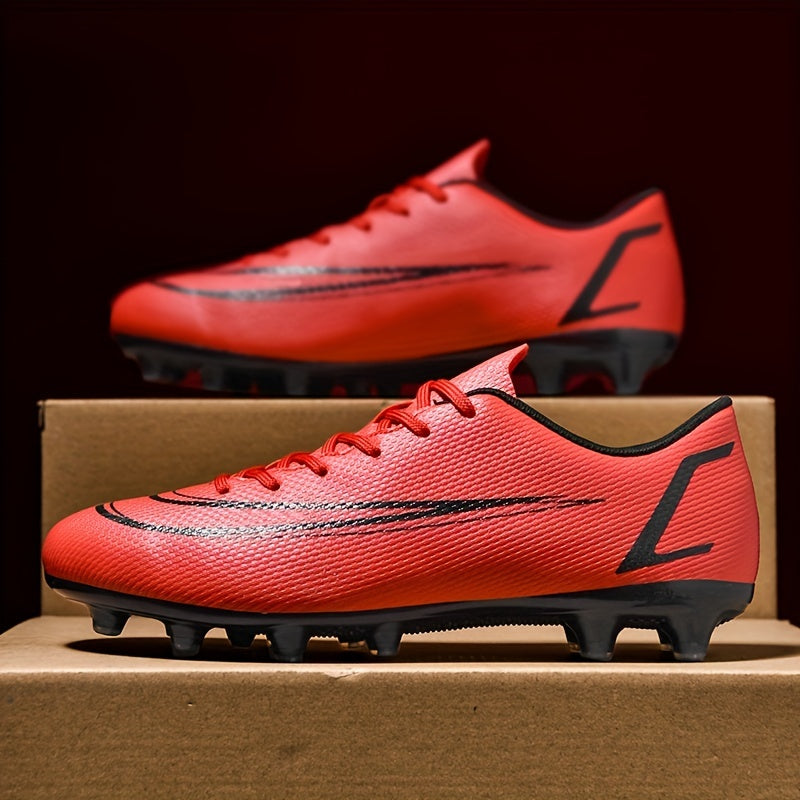 Men's Solid AG Cleat Football Boots Outdoor Anti-skid Soccer Cleats