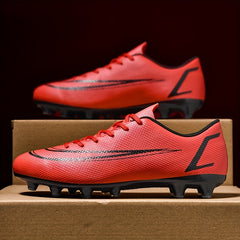 Men's Solid AG Cleat Football Boots Outdoor Anti-skid Soccer Cleats