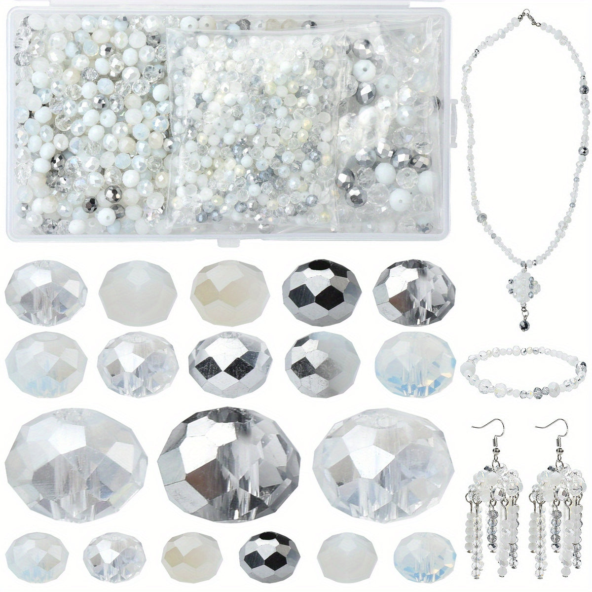Glass Beads Accessories Set for Jewelry Making