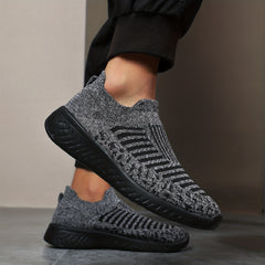 Men's Slip on Sneakers Lightweight Breathable Walking Shoes