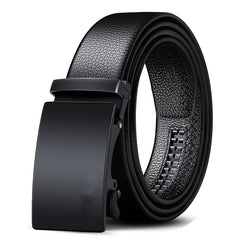 Men's Adjustable PU Leather Slide Buckle Belt