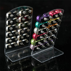 Colorful Pearl Stud Earrings Set Round Ball Earring 4 6 8 10mm