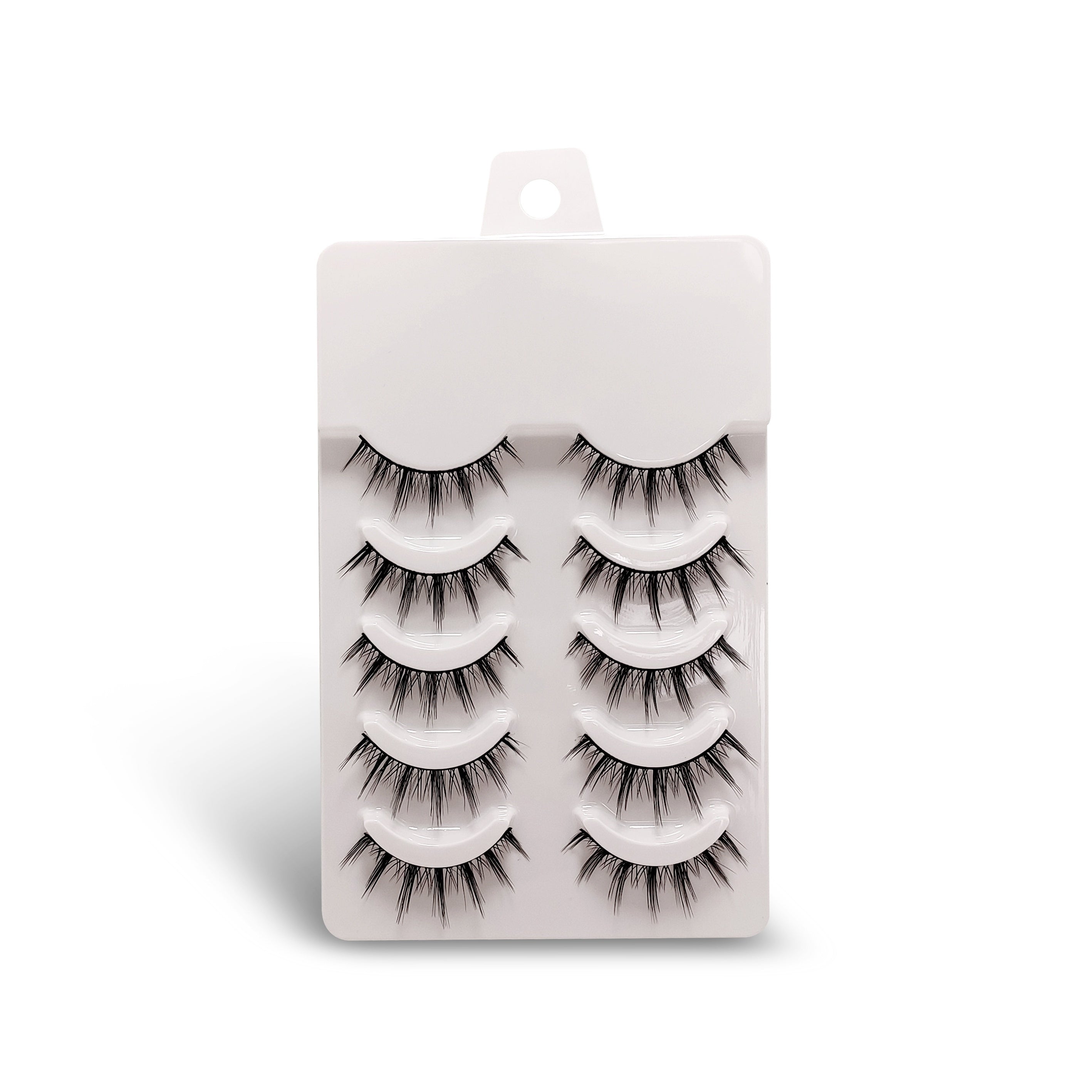 5 Pairs Natural Look Full Strip Faux Mink False Eyelashes
