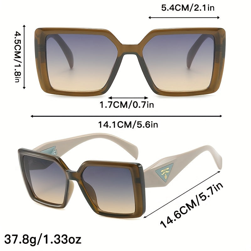 Large Square Sunglasses Mod Jelly UV400 Sun Shades For Driving