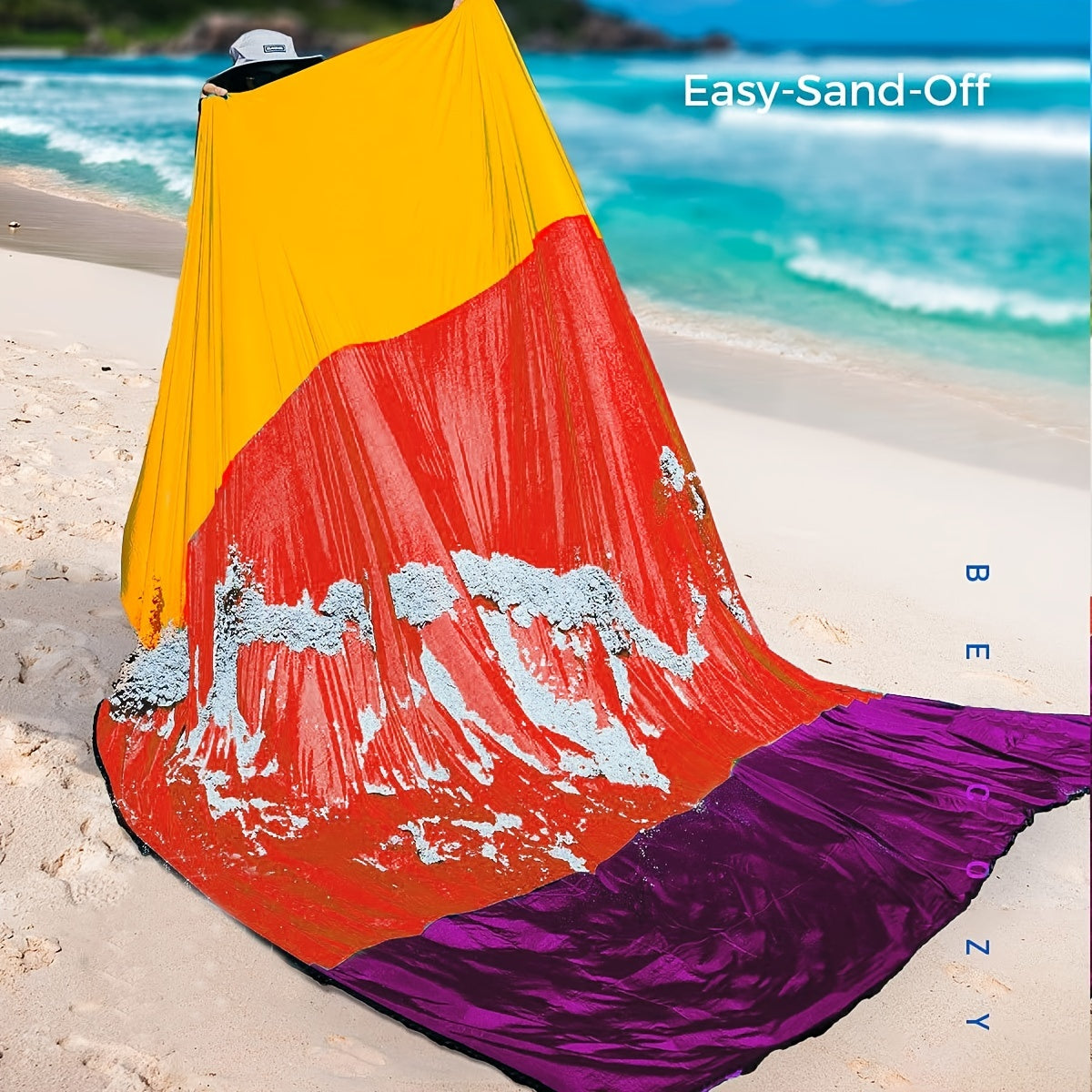 Waterproof Pocket Beach Blanket Portable Foldable Nylon Mat For Camping