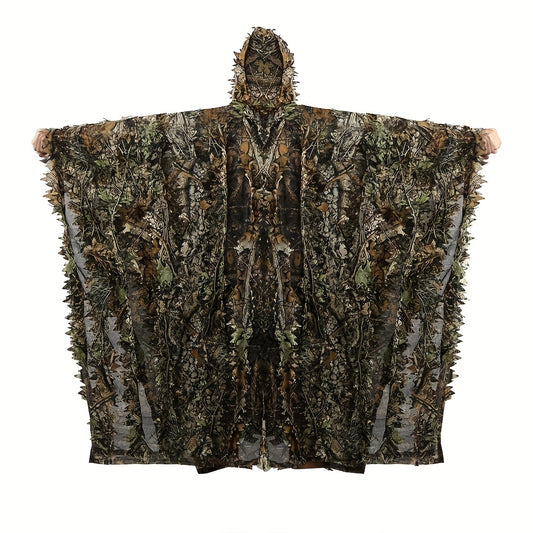 3D Camouflage Cape Cloak Jungle for Outdoor Christmas Halloween Costume