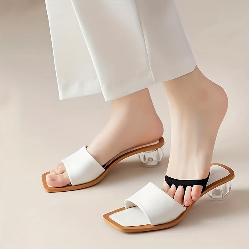 4 Pairs Thin Half Palm Socks Invisible Split toe Socks Women's Stockings