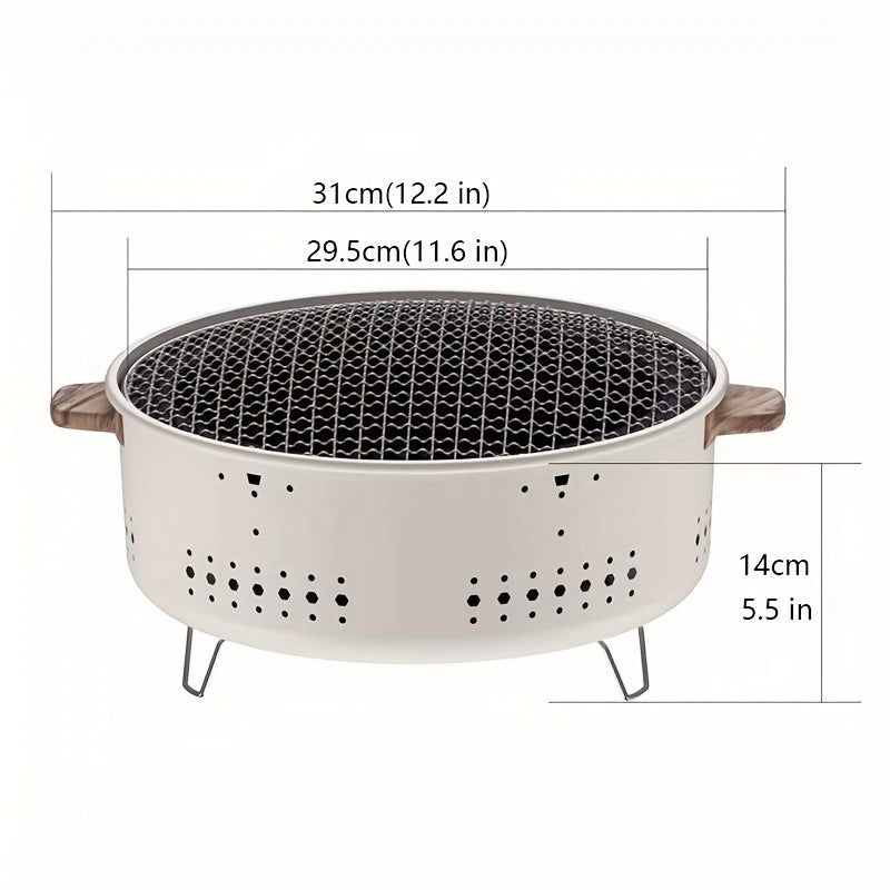Portable Smokeless Charcoal Grill for Camping