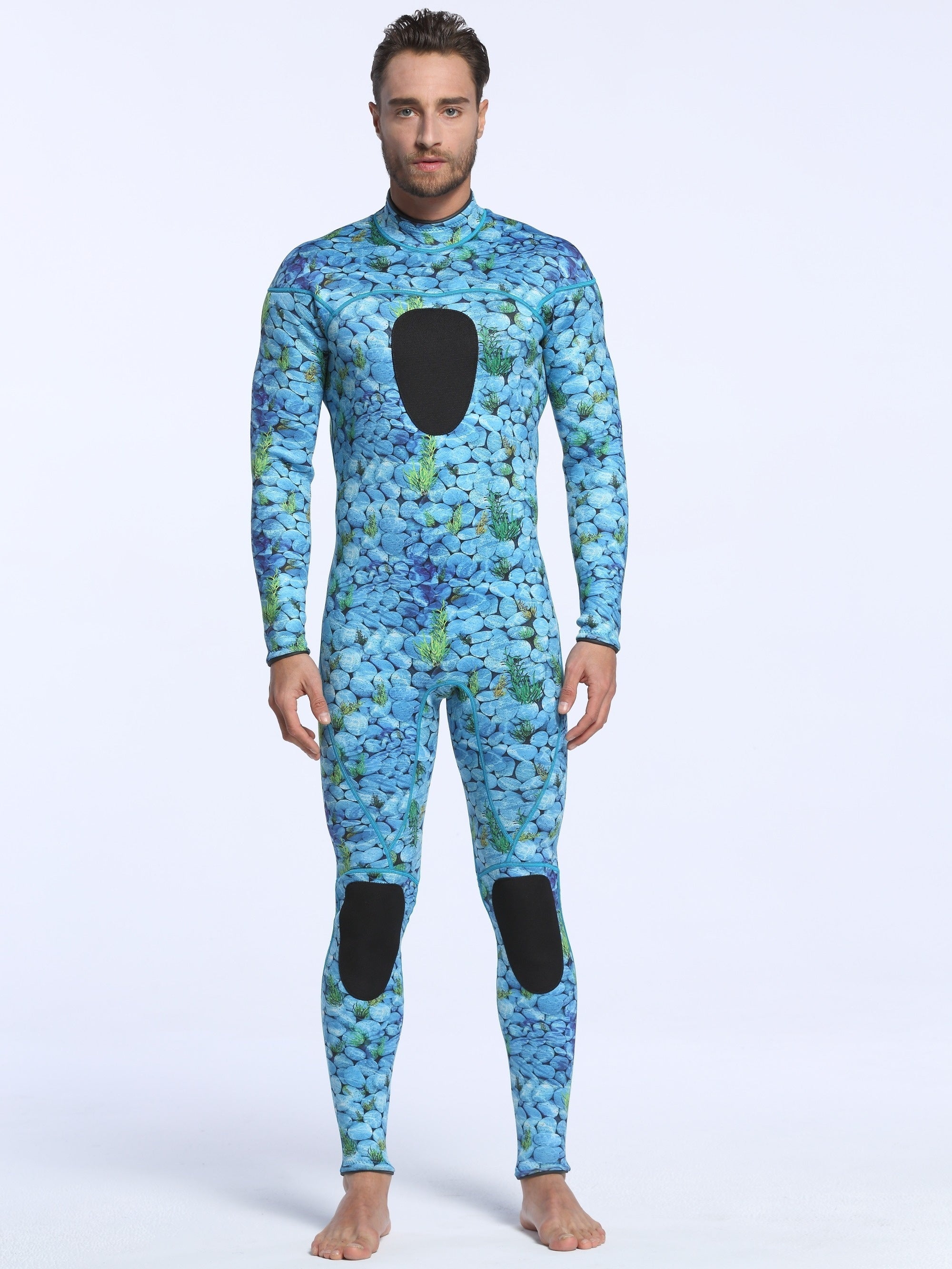 Men's 3mm Neoprene Camo Diving Wetsuit