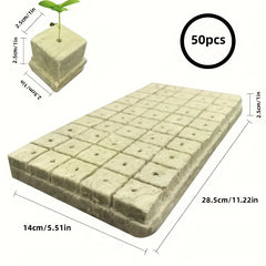 50pcs Grow Cubes Hydroponics Plant Propagation Nutrient Blocks 25x25x25mm