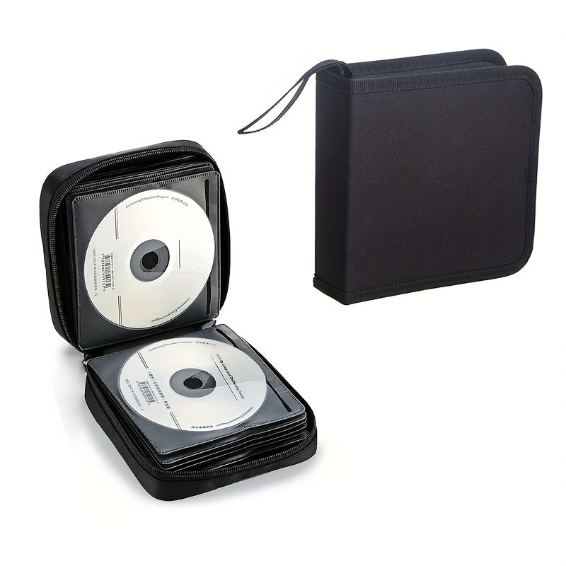 40pcs CD DVD Case Holder Portable Wallet Disc Storage Binder