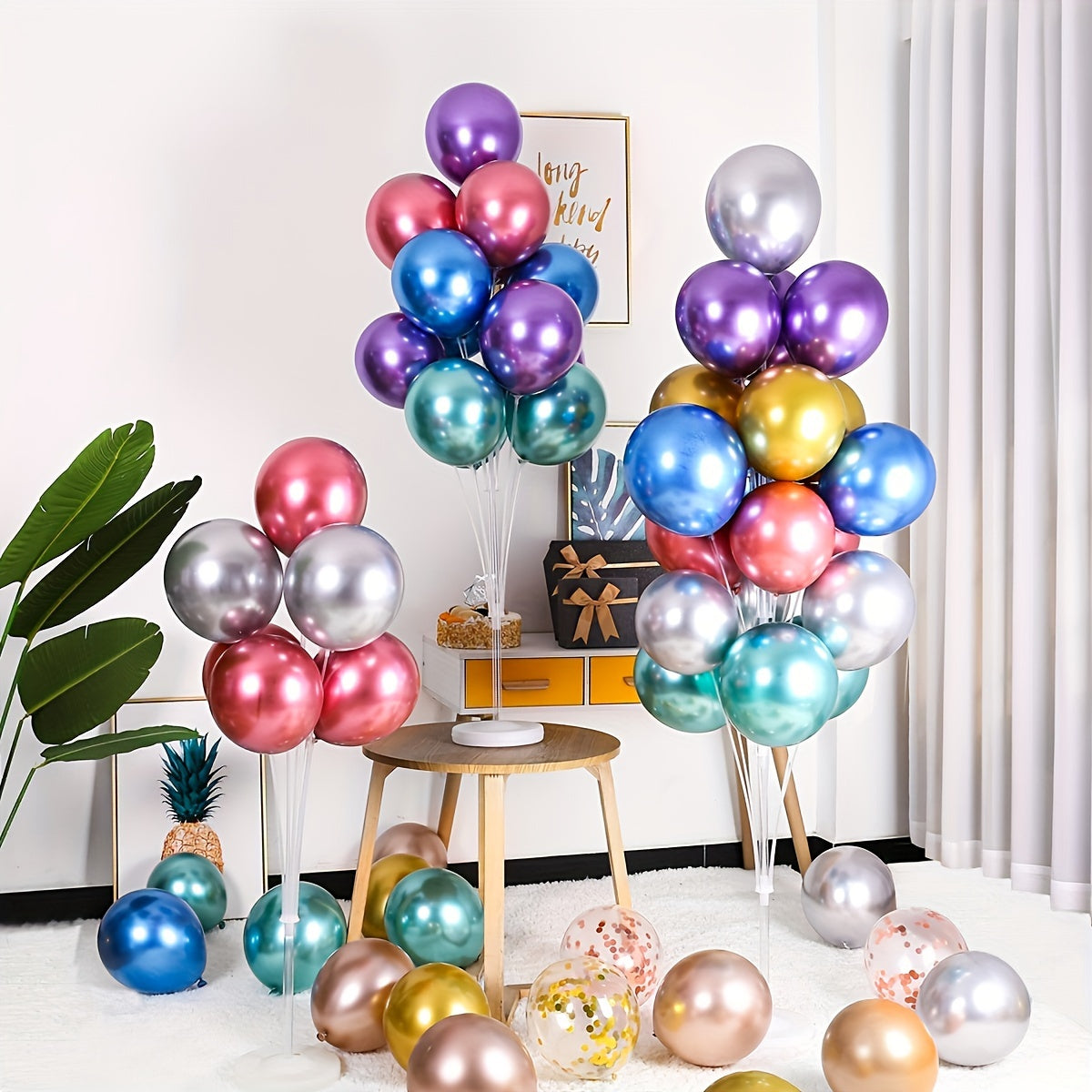 Balloon Column Kit Set with Base and Pole - Perfect for Birthdays & Weddings