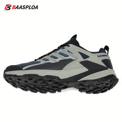 Baasploa Men's Hiking Shoes Comfy Non Slip Sneakers for Outdoor Activities