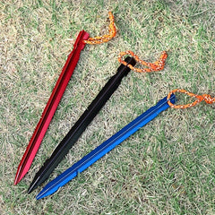 1Pc Aluminum Alloy Triangular Ground Nail for Camping Tent Canopy