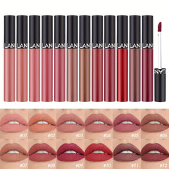 Matte Nude Lip Gloss Velvet Liquid Lipstick Long Lasting Makeup