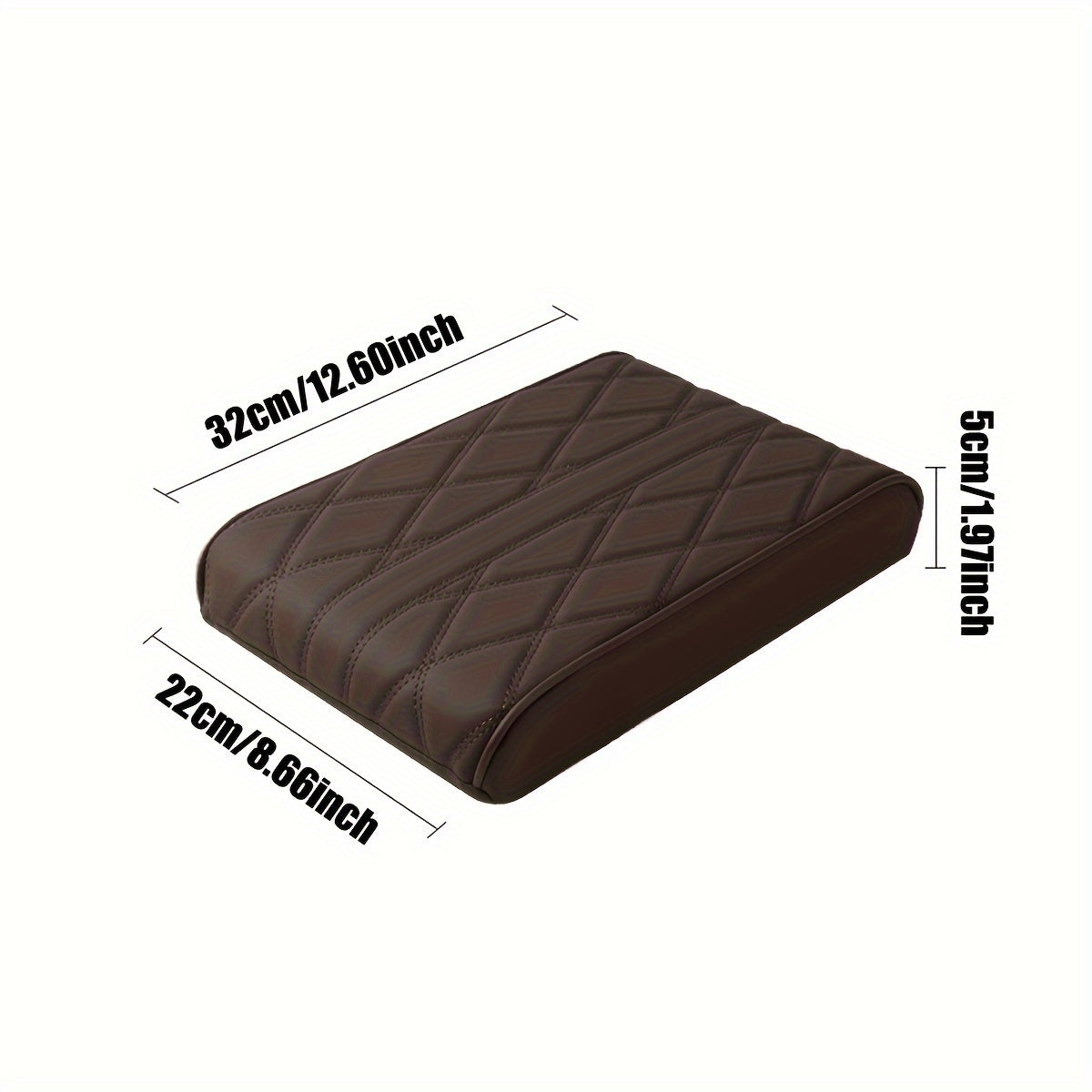 Car Armrest Heightening Pad PU Leather Universal Memory Cotton Armrest Box Pad