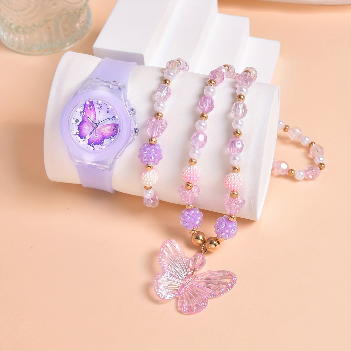 3pcs Set Unicorn Girls Quartz Watch