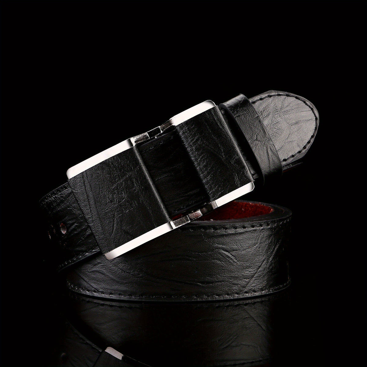 Vintage Wooden Pattern Belt Classic Unisex Pants Belt