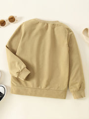 Boys Print Round Neck Sweatshirt