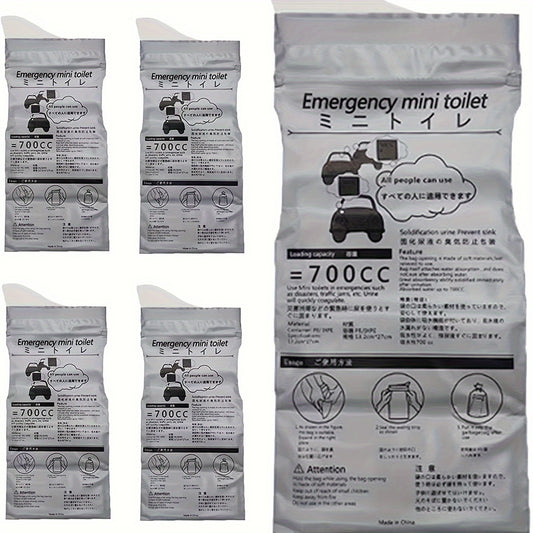 4pcs Car Emergency Urine Bag Disposable Mini Portable Vomiting Bag