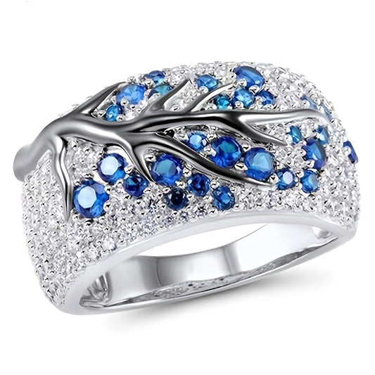 Tree Of Life Zircon Ring For Women & Girls