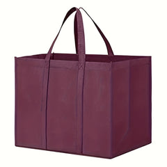 Non-woven Reusable Storage Bag Large Foldable Tote with Long Handle