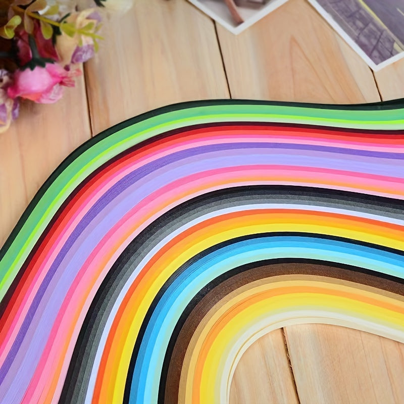 Gradient Duct Paper 9 Colors 100 Strips 3mm Wide Long Paper Duct Set