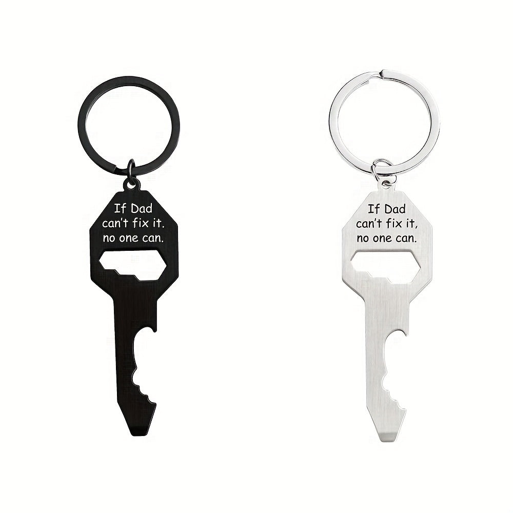 Men's Bottle Opener Pendant Keychain Screwdriver Keyring