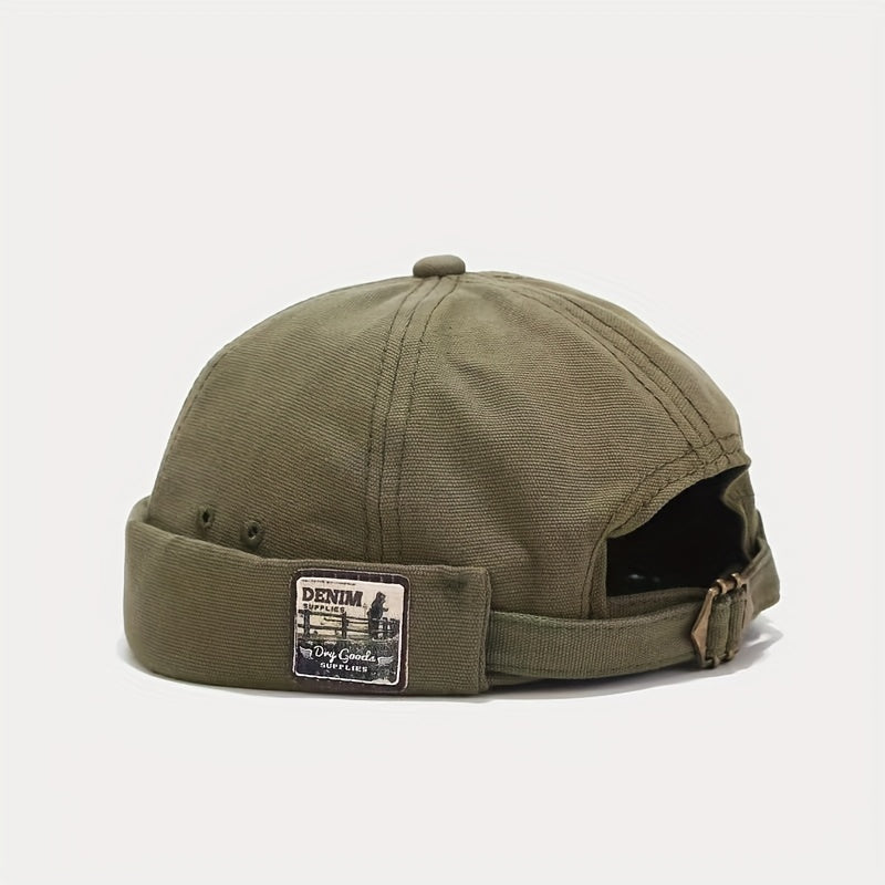 Men's Melon Leather Hat Beanie Hat