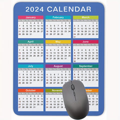 Calendar HD Mouse Pad Non Slip Rubber Mouse Pad For Computer Desk Office