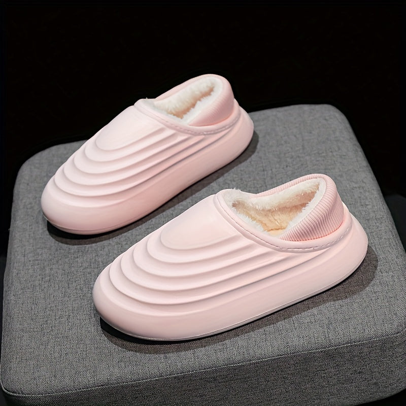 Boys Comfortable Non Slip Fleece House Shoes Soft Bottom Walking Shoes