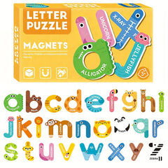 Educational Magnetic Letters Numbers Animals Puzzle Toys